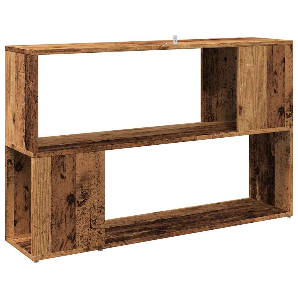 Bokhylle gammelt tre 100x24x63 cm konstruert tre