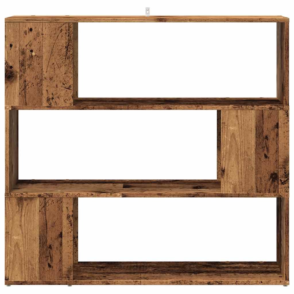 Bokhylle/romdeler gammelt tre 100x24x94 cm