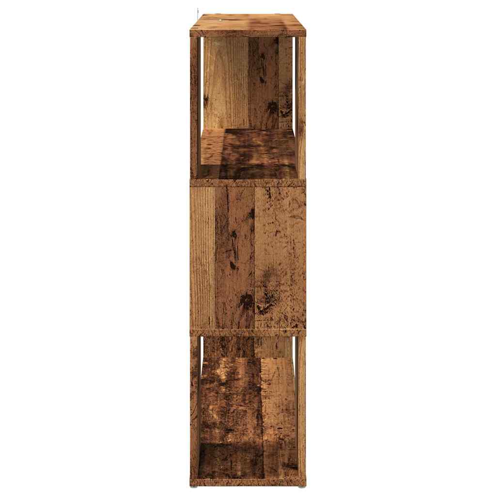 Bokhylle/romdeler gammelt tre 100x24x94 cm