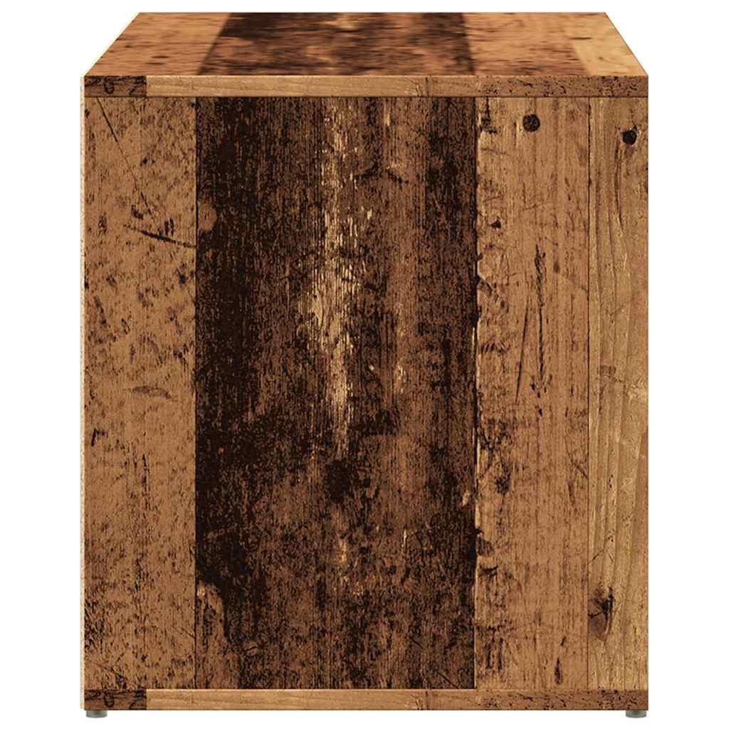 Gangbenk 80x40x45 cm gammelt tre konstruert tre