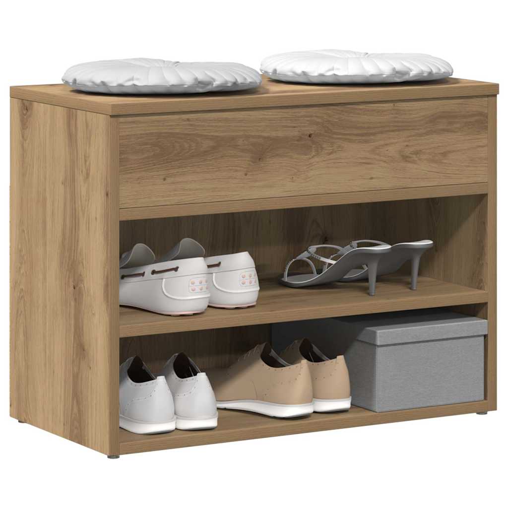 Skohylle artisan eik 60x30x45 cm konstruert tre