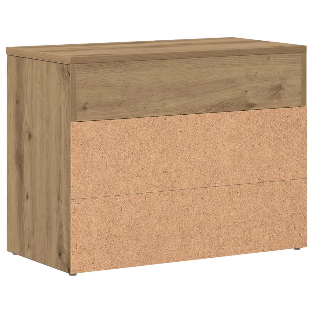 Skohylle artisan eik 60x30x45 cm konstruert tre