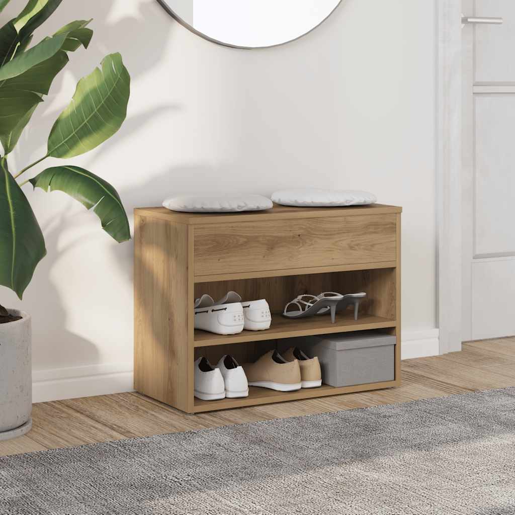 Skohylle artisan eik 60x30x45 cm konstruert tre