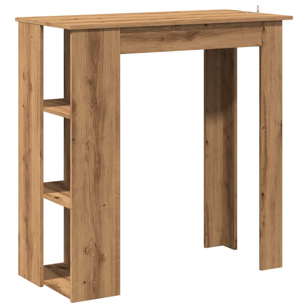 Barbord med hylle artisan eik 102x50x103,5 cm konstruert tre