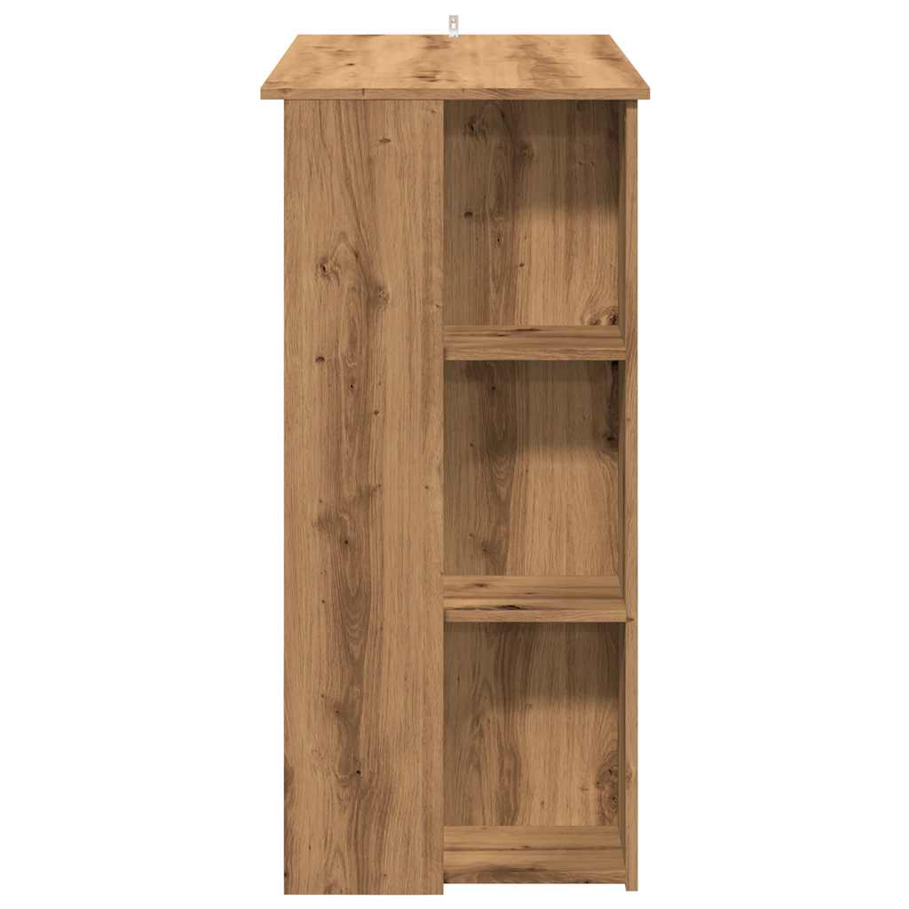 Barbord med hylle artisan eik 102x50x103,5 cm konstruert tre