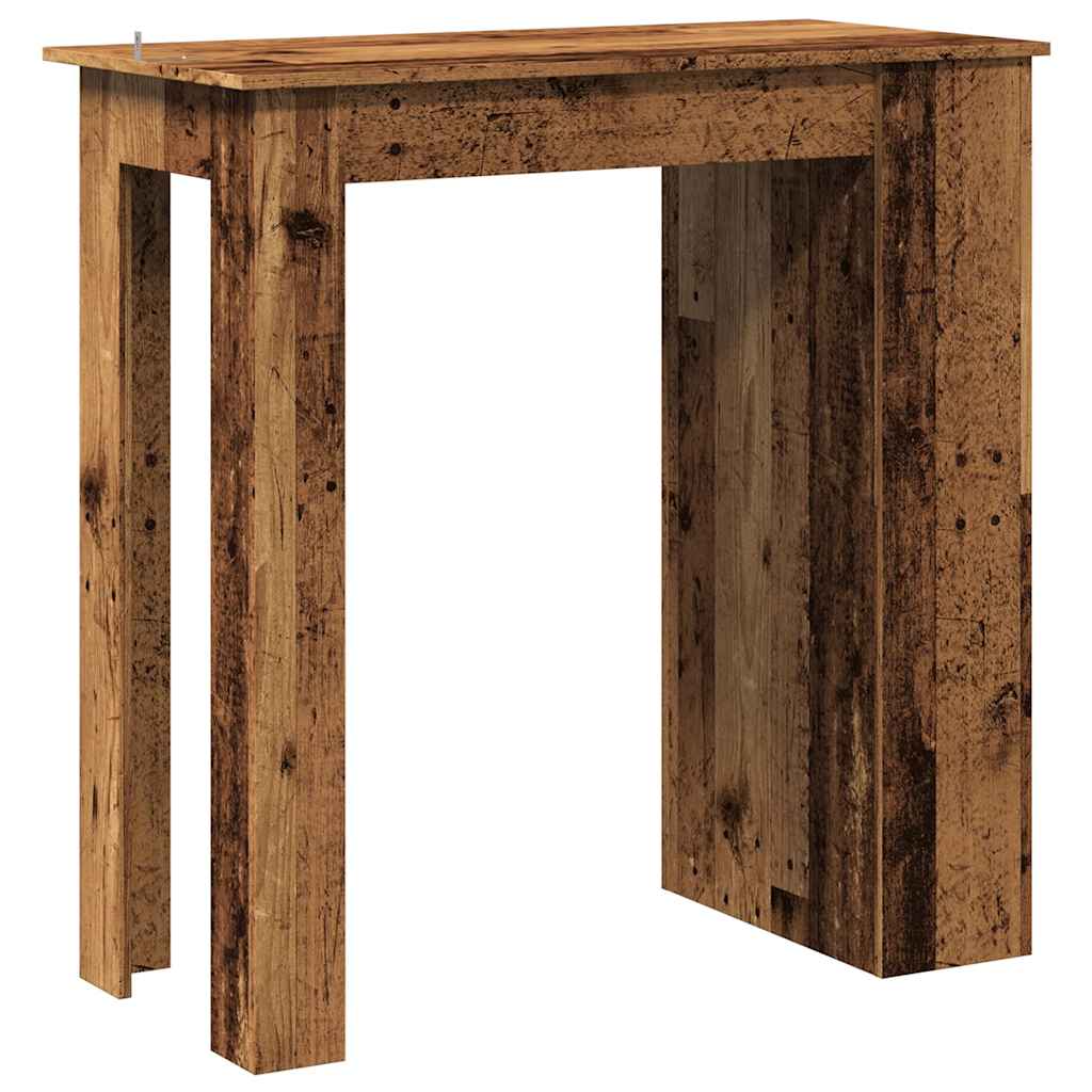 Barbord med oppbevaring gammelt tre 102x50x103,5 cm