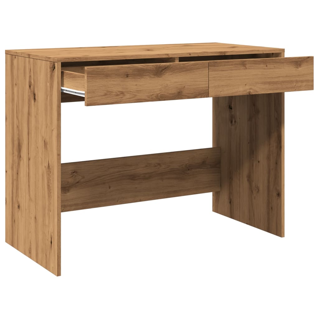 Skrivebord artisan eik 101x50x76,5 cm konstruert tre