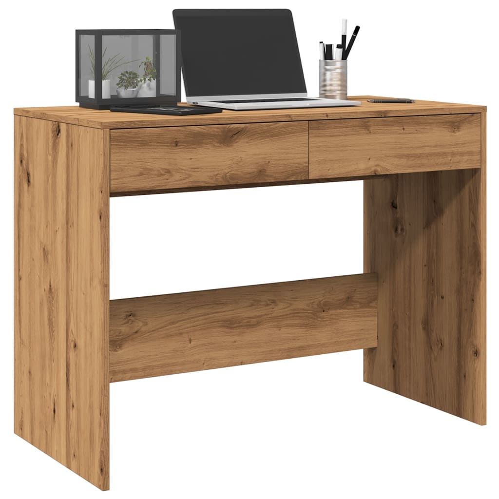 Skrivebord artisan eik 101x50x76,5 cm konstruert tre