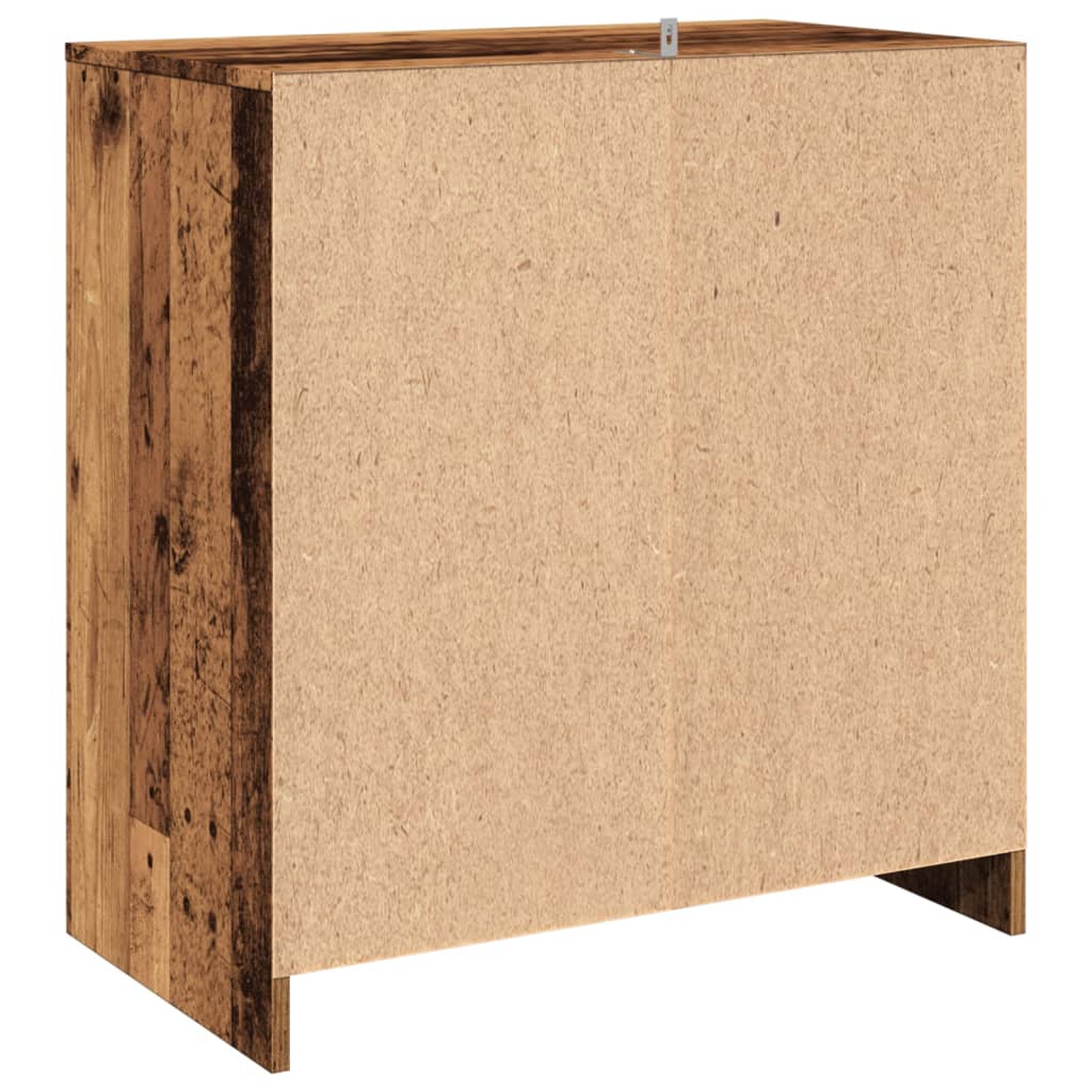 Skjenk gammelt tre 70x41x75 cm konstruert tre