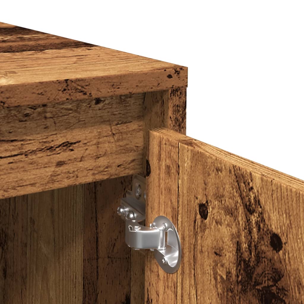 Skjenk gammelt tre 70x41x75 cm konstruert tre