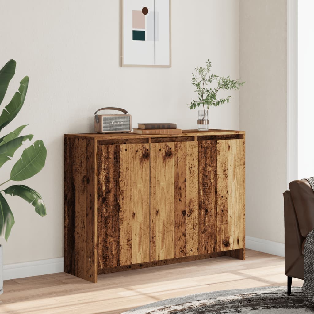 Skjenk gammelt tre 102x33x75 cm konstruert tre
