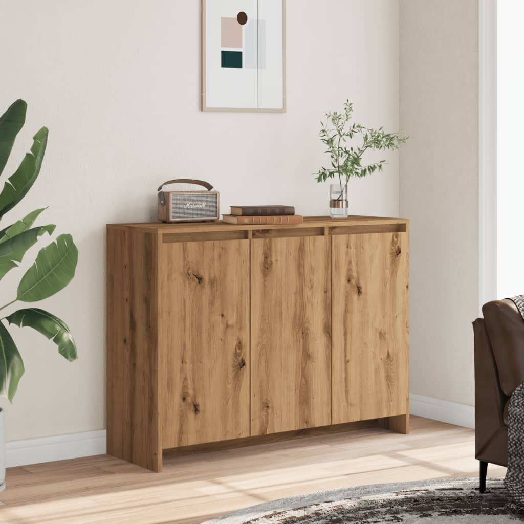 Skjenk artisan eik 102x33x75 cm konstruert tre