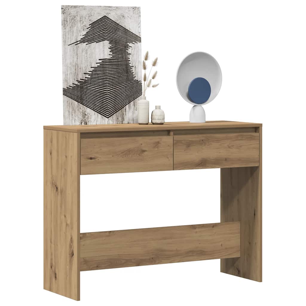 Konsollbord artisan eik 100x35x76,5 cm konstruert tre