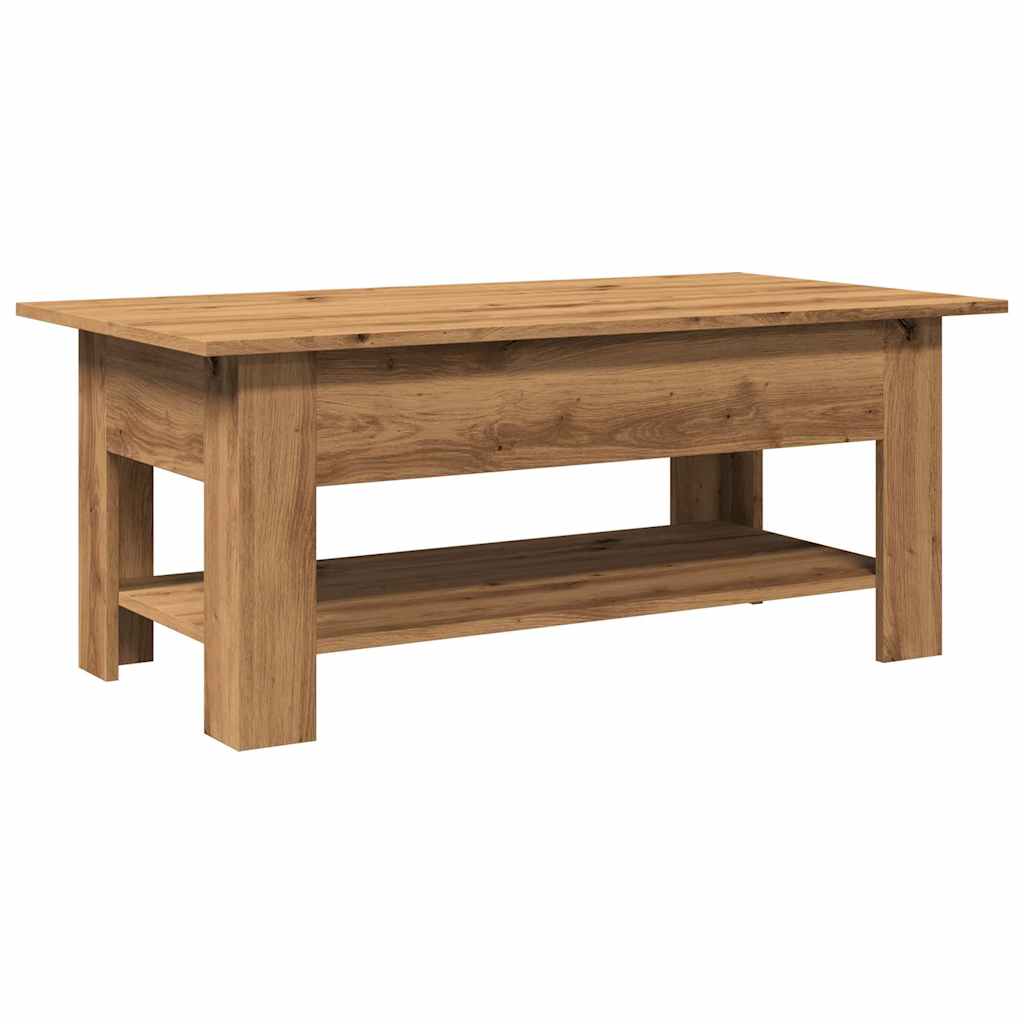 Salongbord artisan eik 102x55x42 cm konstruert tre