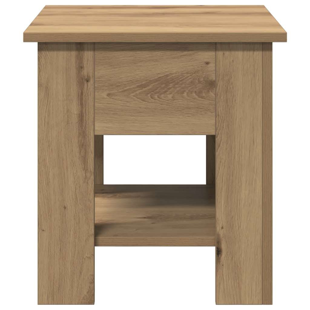 Salongbord artisan eik 40x40x42 cm konstruert tre