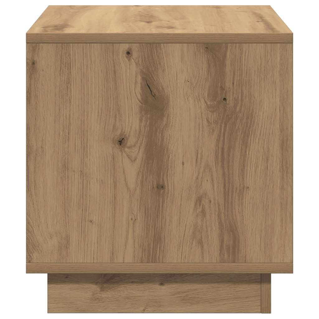 Salongbord artisan eik 40x40x43 cm konstruert tre