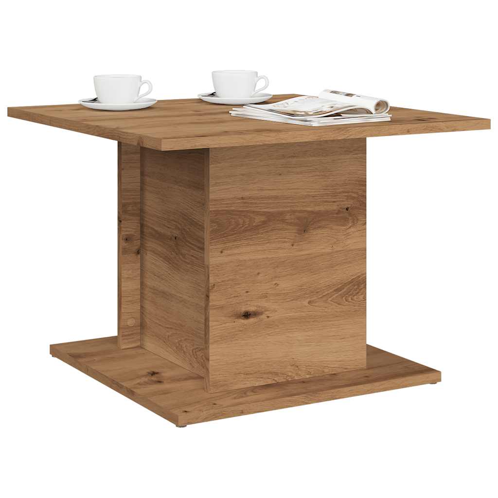 Salongbord artisan eik 55,5x55,5x40 cm konstruert tre