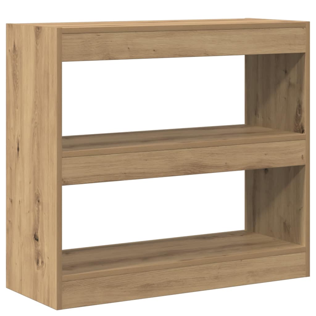 Bokhylle/romdeler artisan eik 80x30x72 cm vidaXL