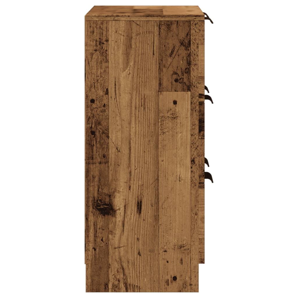 Skjenk gammelt tre 60x30x70 cm konstruert tre