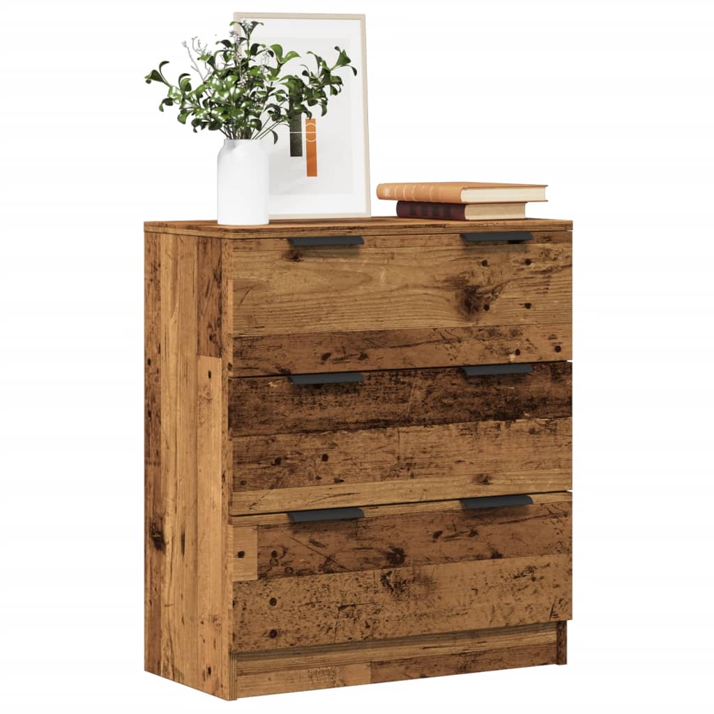 Skjenk gammelt tre 60x30x70 cm konstruert tre