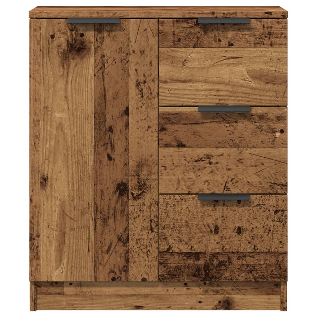 Skjenk gammelt tre 60x30x70 cm konstruert tre