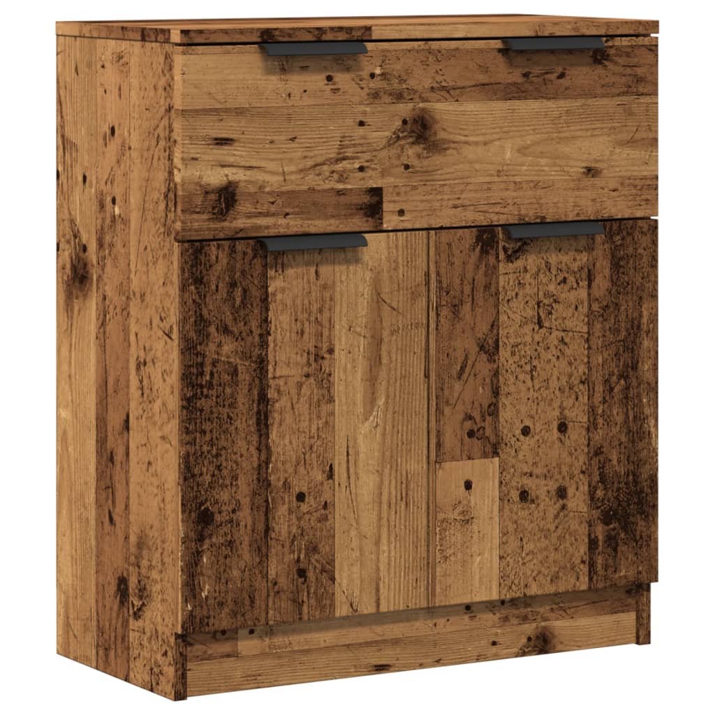 Skjenk gammelt tre 60x30x70 cm konstruert tre