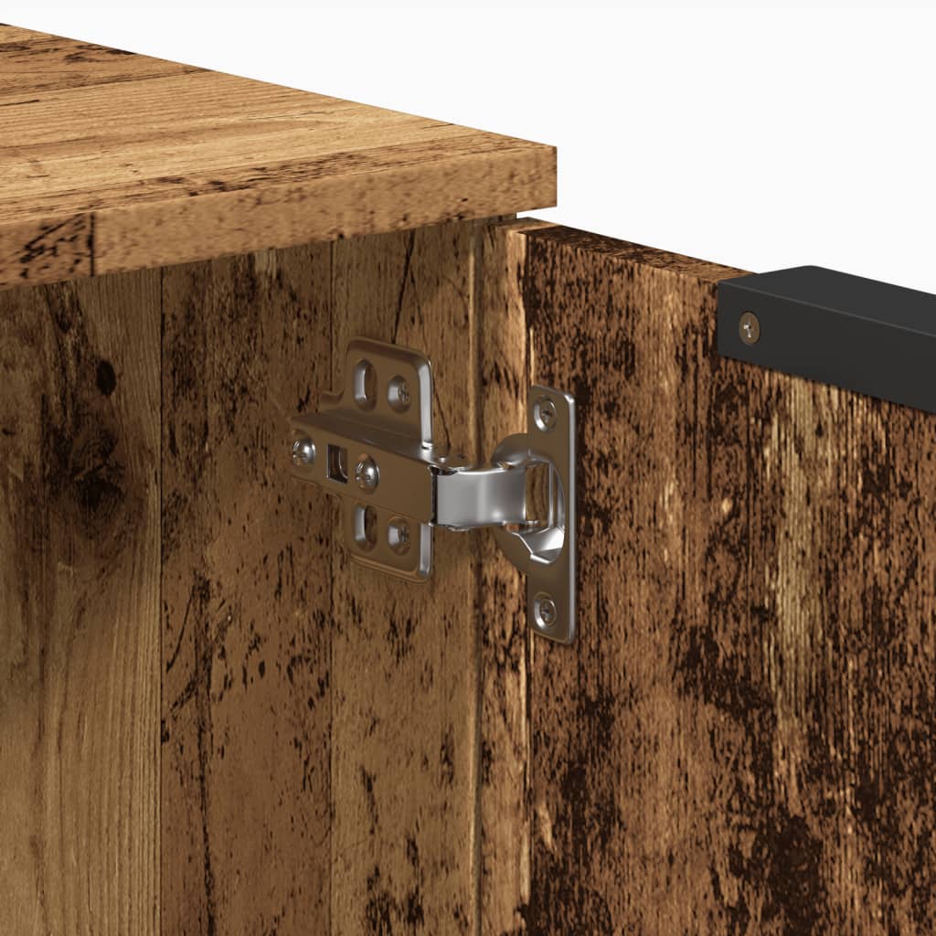 Skjenk gammelt tre 60x30x70 cm konstruert tre