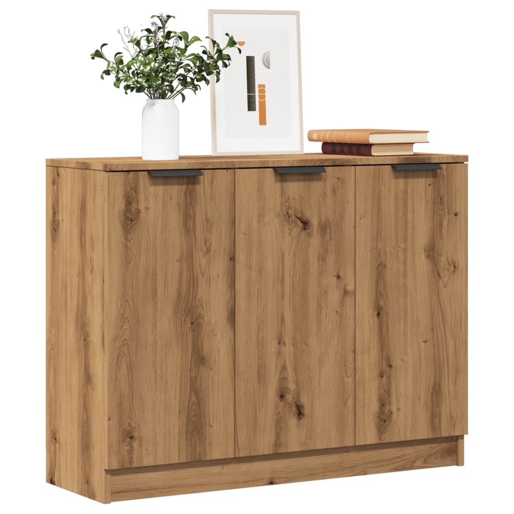 Skjenk artisan eik 90,5x30x70 cm konstruert tre