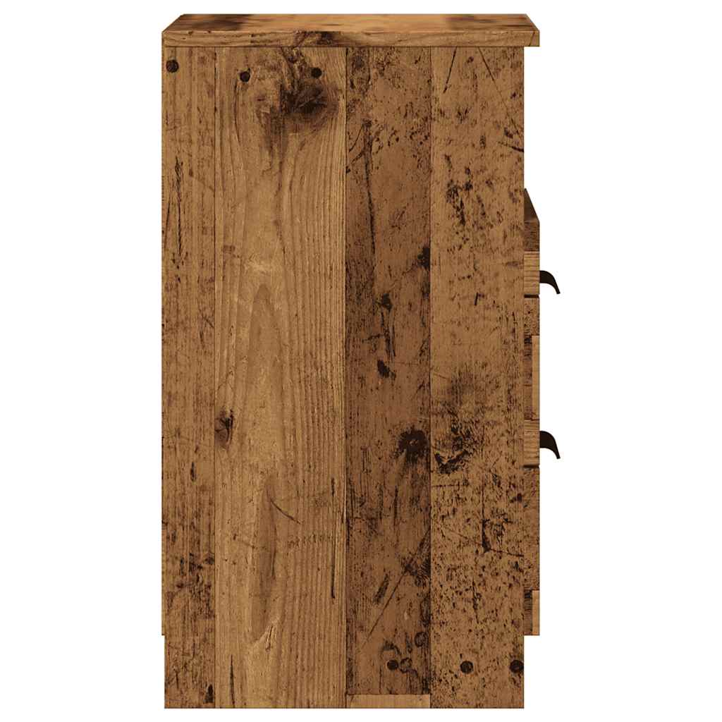 Nattbord gammelt tre 40x36x65 cm konstruert tre