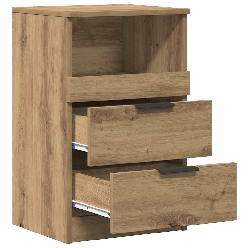 Nattbord 2 stk artisan eik 40x36x65 cm konstruert tre