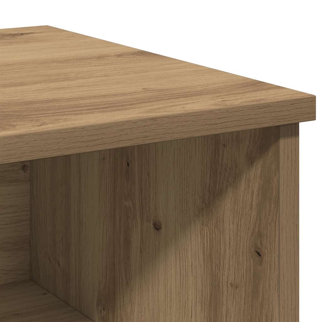 Nattbord 2 stk artisan eik 40x36x65 cm konstruert tre