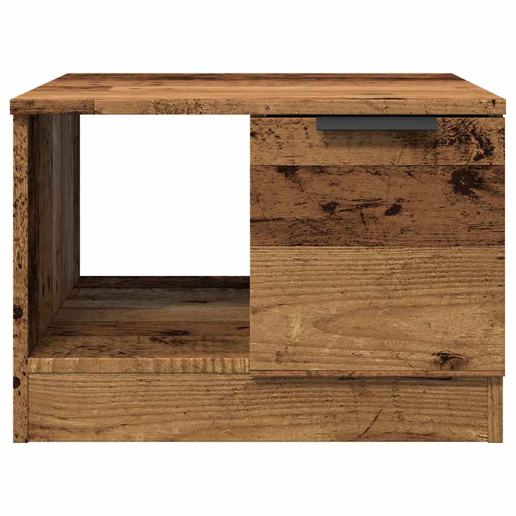 Salongbord gammelt tre 50x50x36 cm konstruert tre