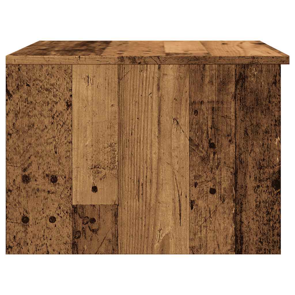 Salongbord gammelt tre 50x50x36 cm konstruert tre