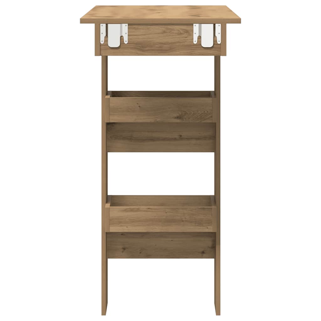 Veggmontert barbord artisan eik 102x45x103,5 cm konstruert tre