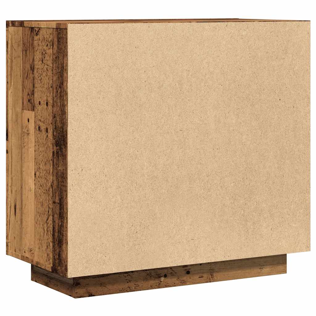 Skjenk gammelt tre 80x40x75 cm konstruert tre