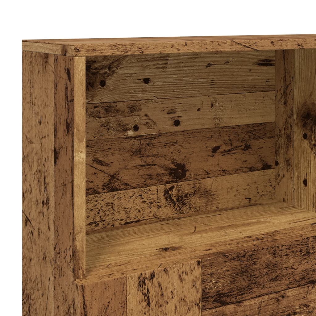 Sengegavlskap gammelt tre 140x19x103,5 cm