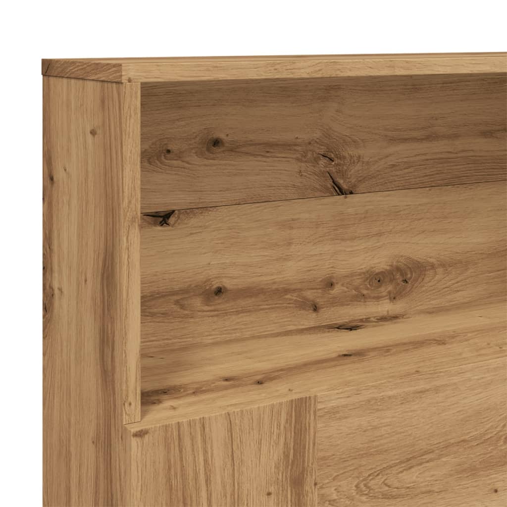 Hodegavl med hyller artisan eik 200x19x103,5 cm konstruert tre