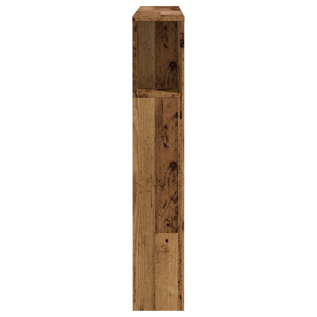 Hodegavl med hylle gammelt tre 120x19x104,5 cm konstruert tre