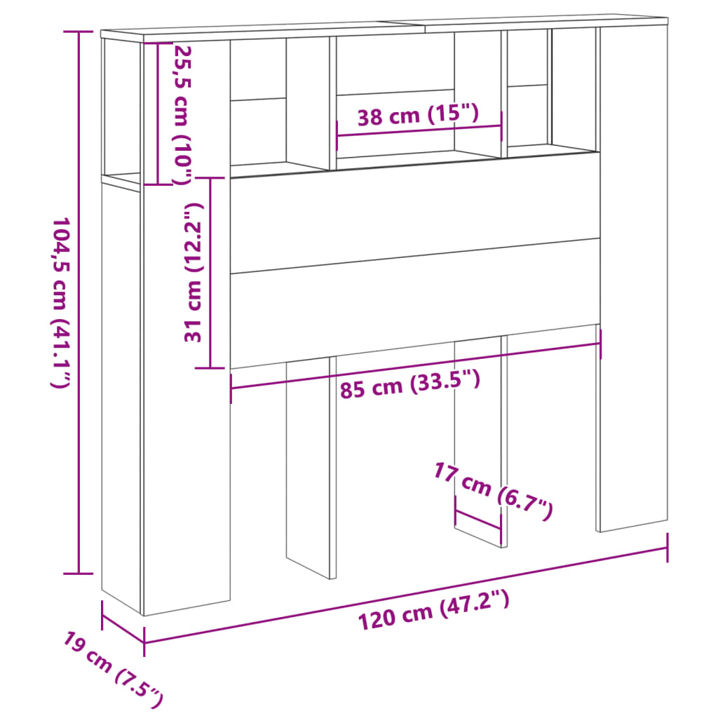 Hodegavl med hylle gammelt tre 120x19x104,5 cm konstruert tre