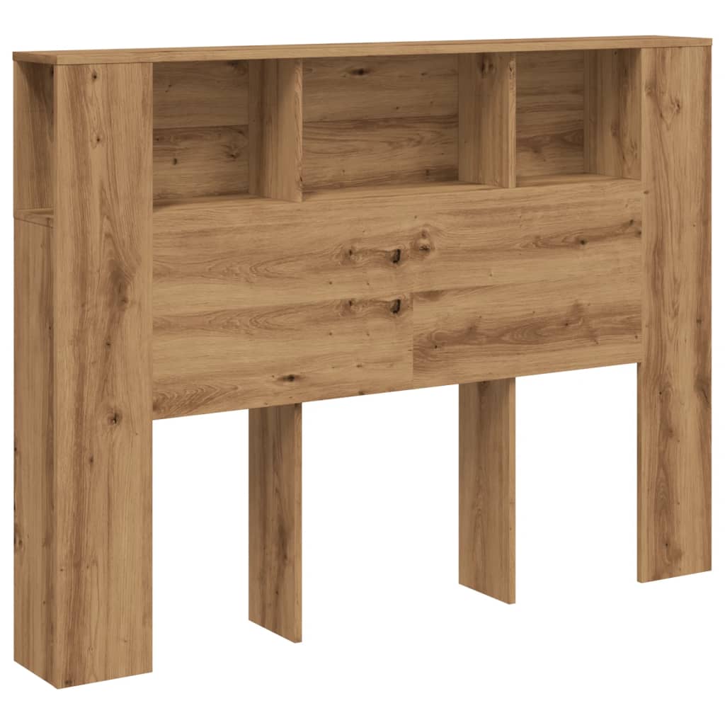 Sengegavlskap håndverkseik 140x18,5x102,5 cm konstruert tre