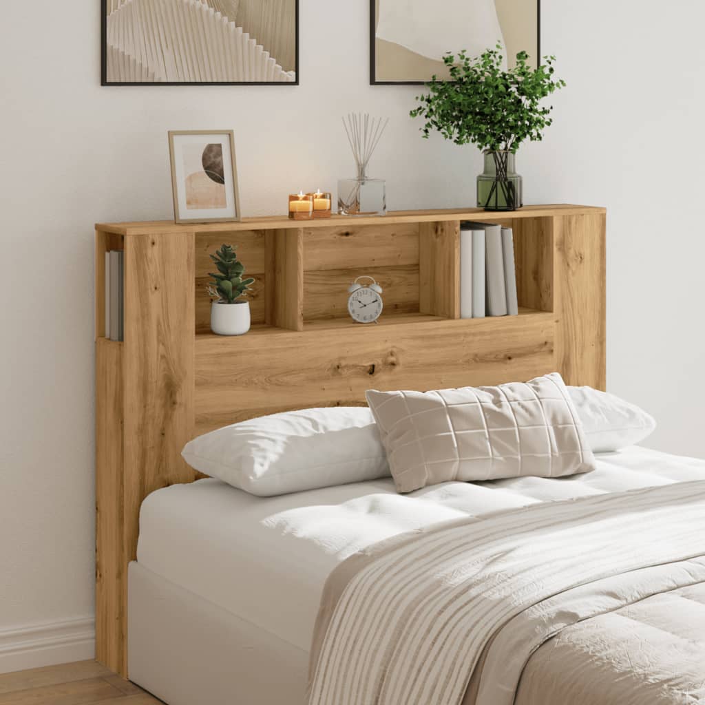 Sengegavlskap håndverkseik 140x18,5x102,5 cm konstruert tre