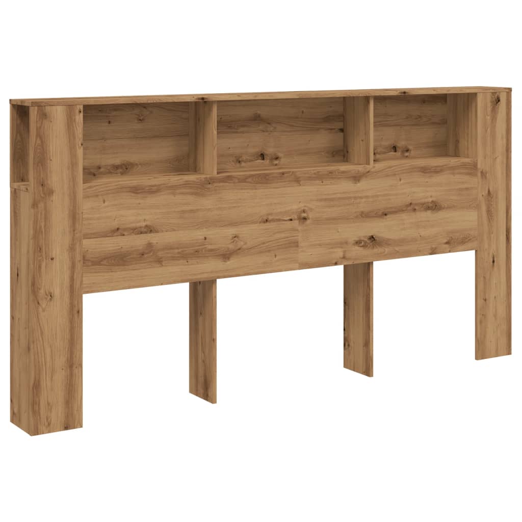 Hodegavl med hyller artisan eik 200x19x103,5 cm konstruert tre