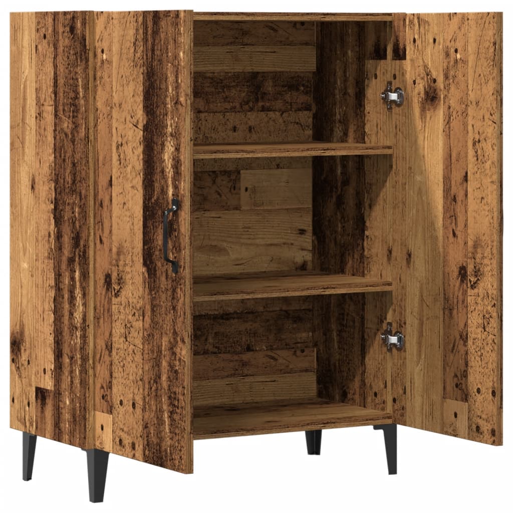 Skjenk gammelt tre 70x34x90 cm konstruert tre