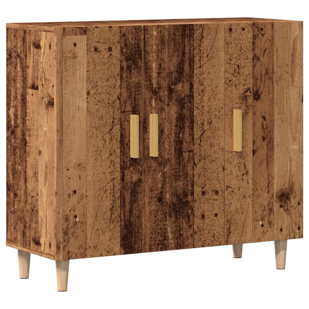 Skjenk gammelt tre 90x34x80 cm konstruert tre