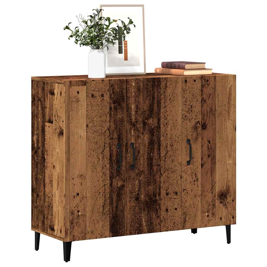 Skjenk gammelt tre 90x34x80 cm konstruert tre
