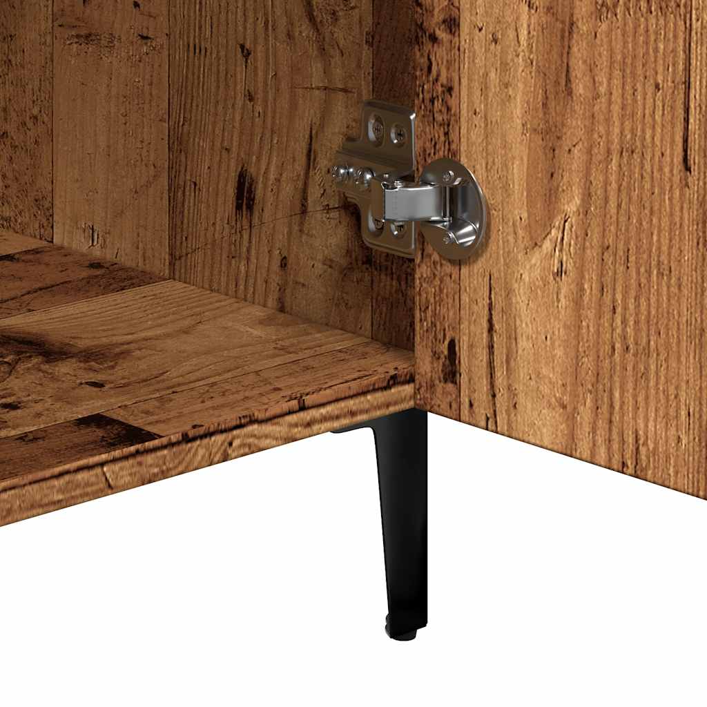 Skjenk gammelt tre 90x34x80 cm konstruert tre