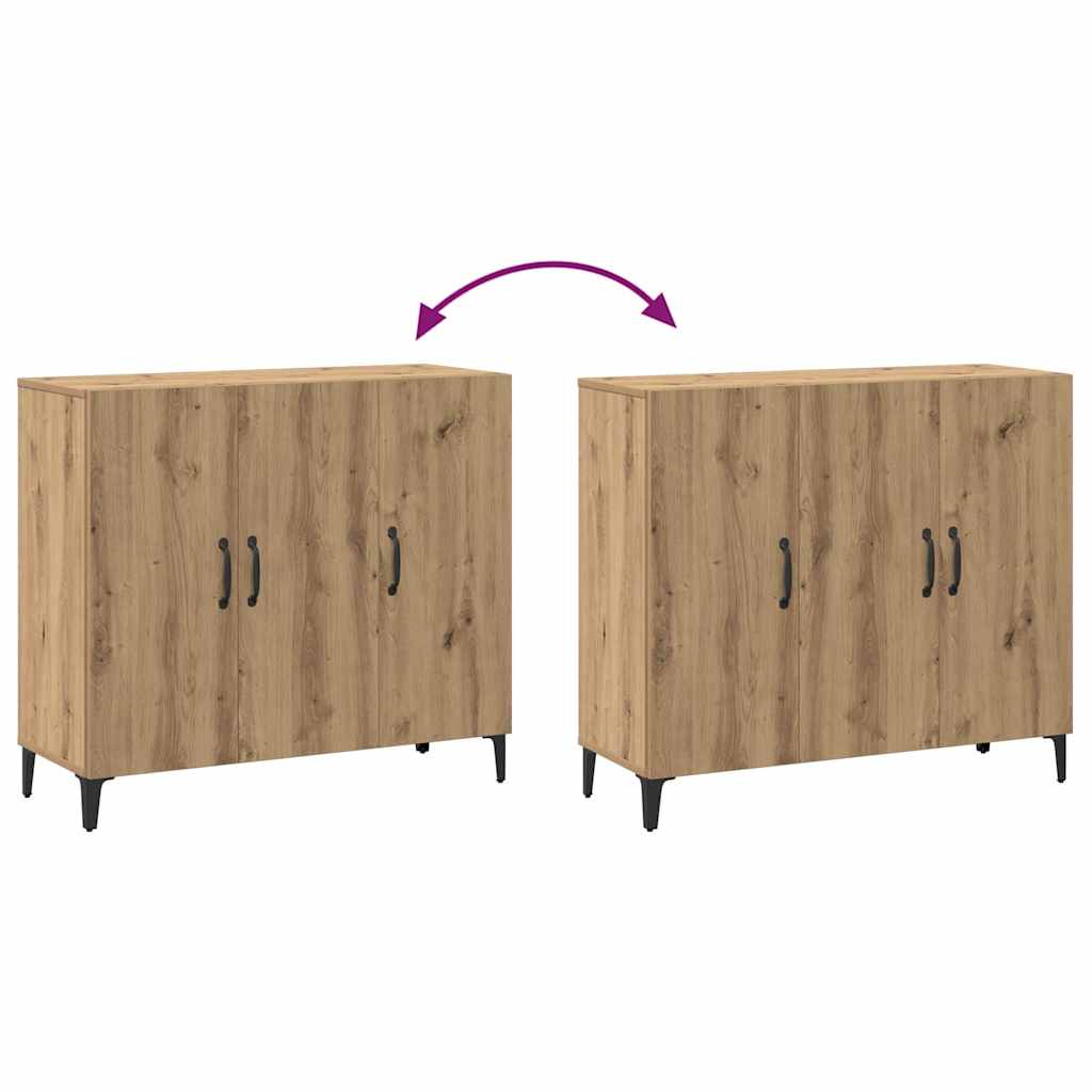 Skjenk artisan eik 90x34x80 cm konstruert tre