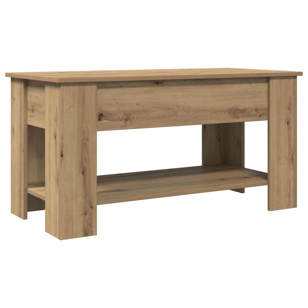 Salongbord artisan eik 101x49x52 cm konstruert tre