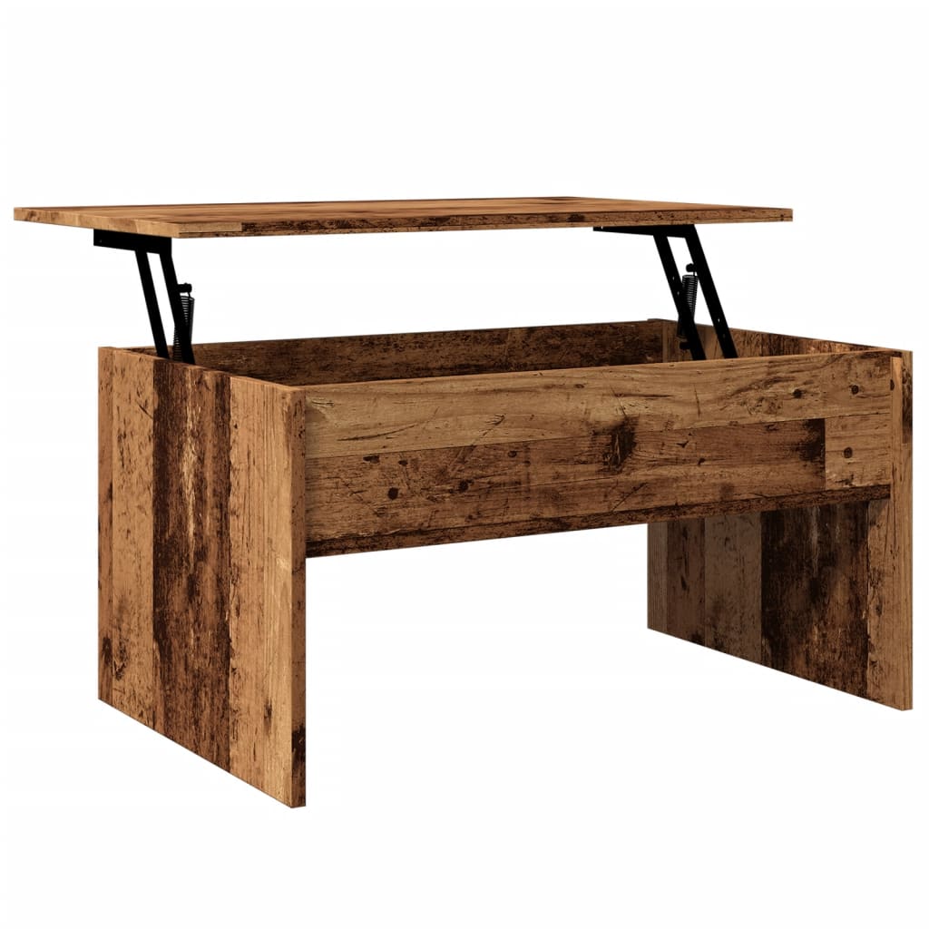 Salongbord gammelt tre 80x50,5x41,5 cm konstruert tre