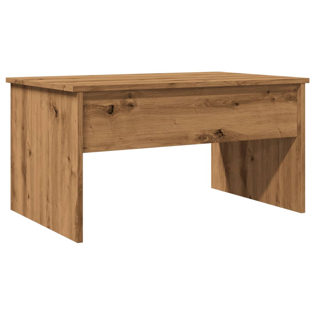 Salongbord brun eik 80x50,5x41,5 cm konstruert tre